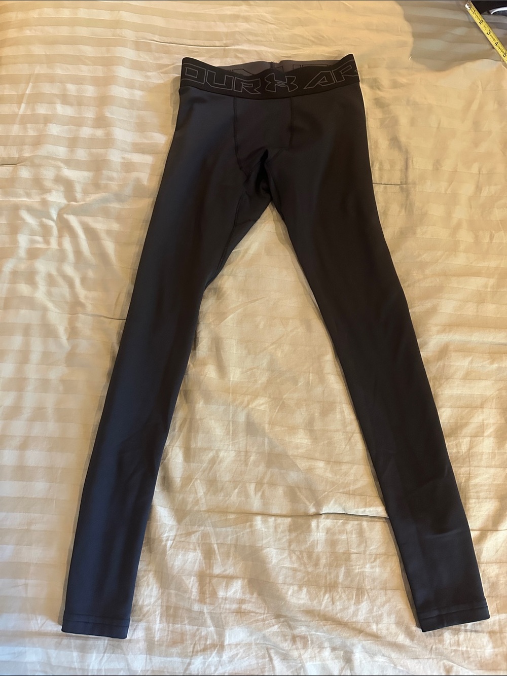 Under Armour Black Performance Compression Tights with Logo Waistband